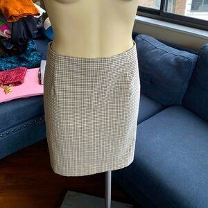 Plaid pencil skirt